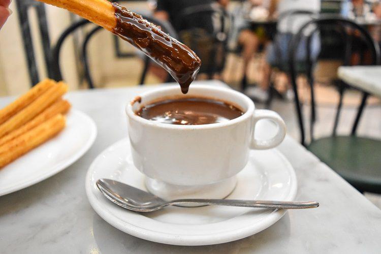 Churros and Hot Chocolate - Heavenly!