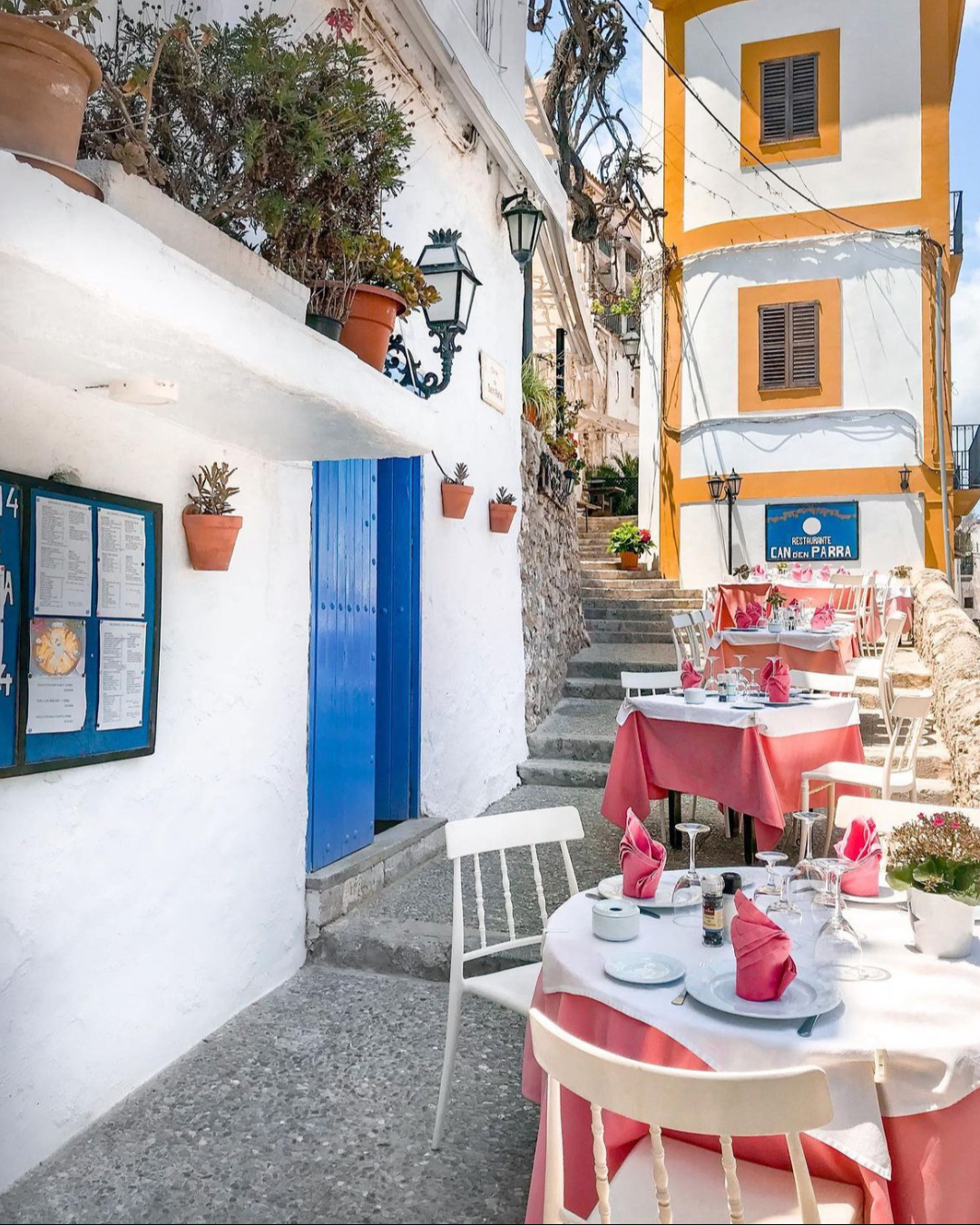 A Cafe at Ibiza's Old Town