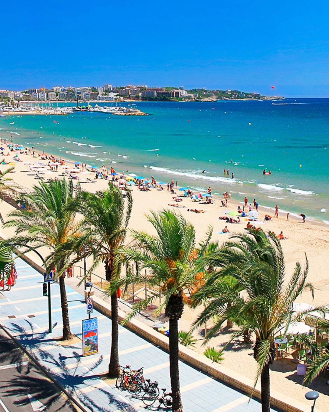 Picture of Ibiza Beach - With date and coconut trees, crystal clear waters, amazing view