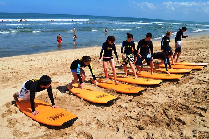 Beginner surfing lessons