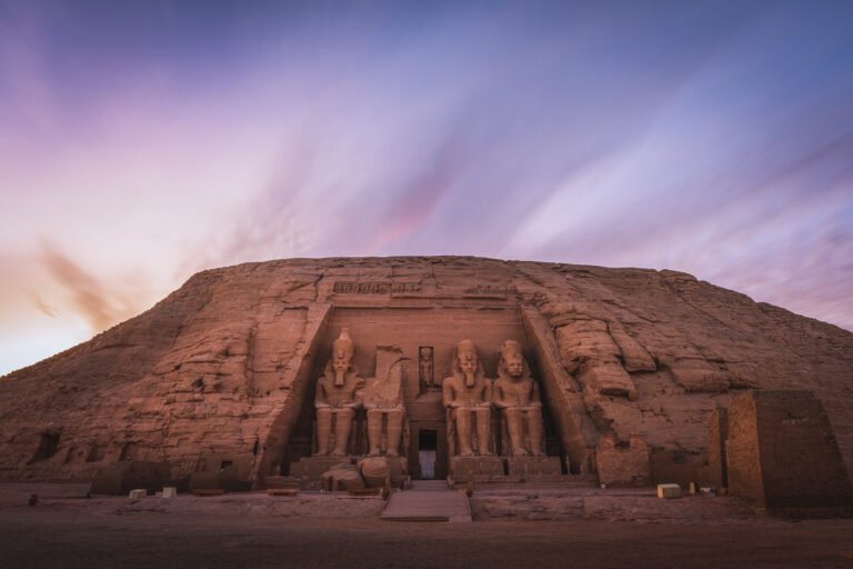 Abu simble during sunset, Aswan, Egypt