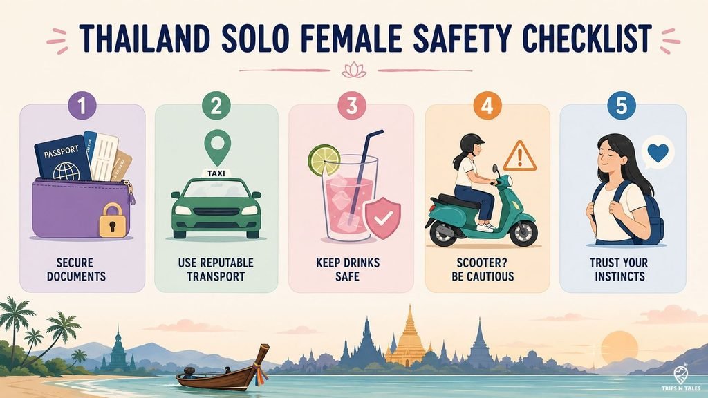 Trips N Tales Thailand solo female safety checklist